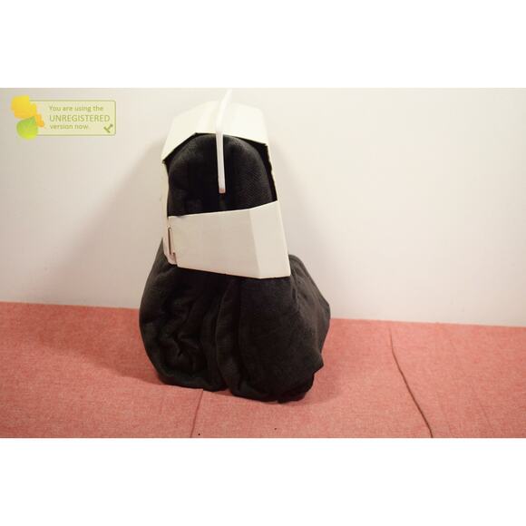 Threshold 50"x84" Blackout Chenille Rod Pocket Curtain Panel Black* - Picture 3 of 7